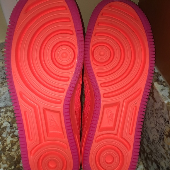 NIKE Air Force 1 Low Upstep Total Crimson Size 8 - Picture 5 of 5